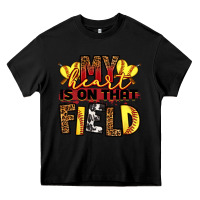 Black softball my heart is on that field Heavy Core Tee - RanaPortraitStore