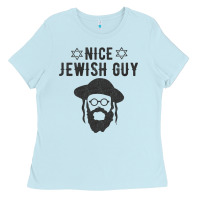 Baby Blue nice jewish guy funny gifts for hanukkah Ladies Tee - linhVisuals