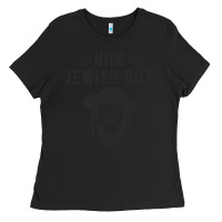 Black nice jewish guy funny gifts for hanukkah Ladies Tee - linhVisuals
