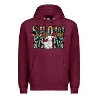 Burgundy show mom sheep Premium Hoodie - SublimationCraftShop