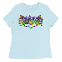 Baby Blue mardi gras grandma Ladies Tee - CowGirlArtShop