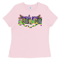 Bubblegum Pink mardi gras grandma Ladies Tee - CowGirlArtShop
