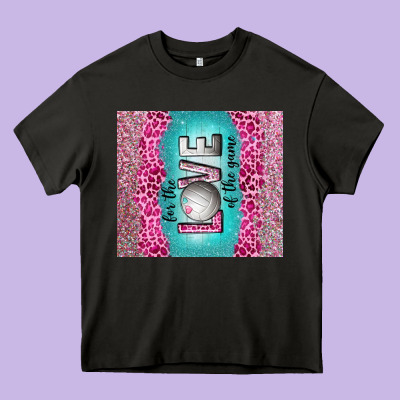 For The Love Of The Game With Volleyball Tumbler Tbs Heavy Core Tee Designed By Tumblerdesignbyshophia