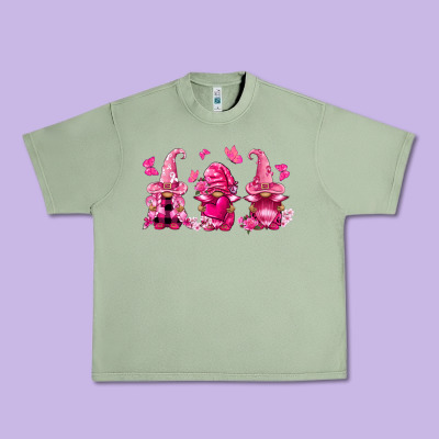Breast Cancer Gnomies Urban Heavy Tee Designed By Fadigitalartstudio