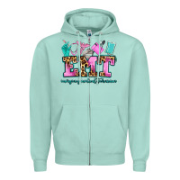 Seafoam emt emergency medical technician Zipper Hoodie - AdoDesignShop