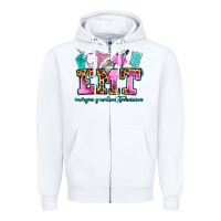 White emt emergency medical technician Zipper Hoodie - AdoDesignShop