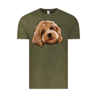 Vintage Olive Cockapoo Vintage Tee - Jasminsmagicworld