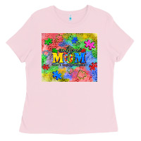 Bubblegum Pink autism Ladies Tee - CowGirlArtShop