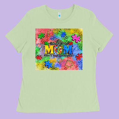 Autism Ladies Tee Designed By Cowgirlartshop