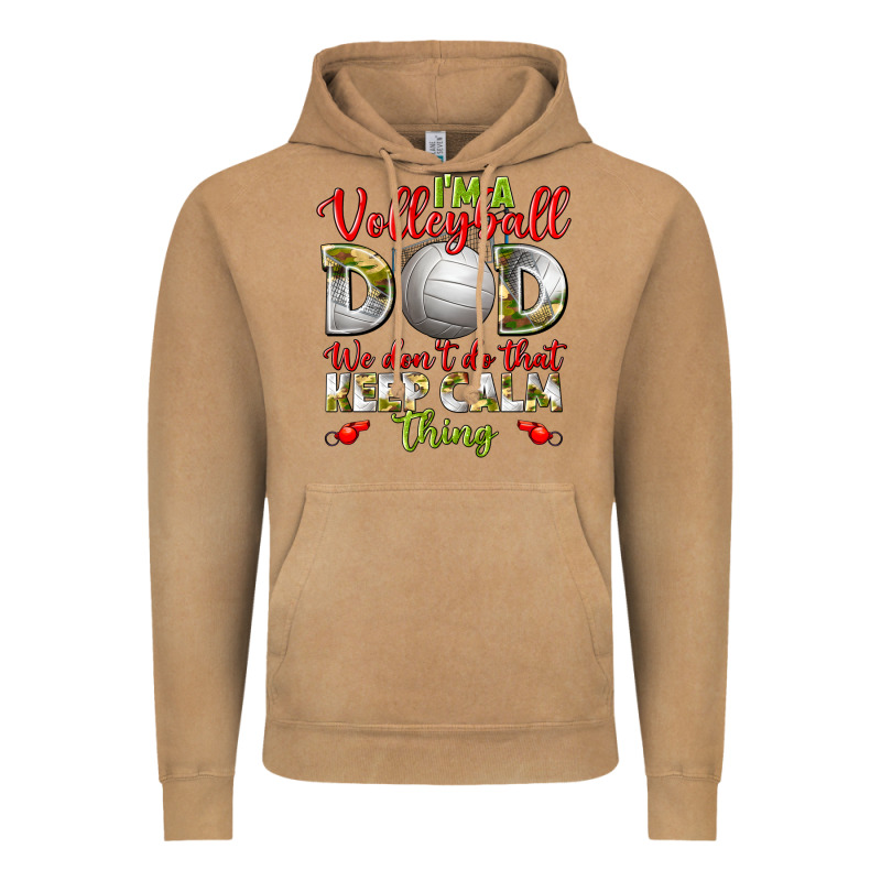 I'm A Volleyball Dad We Don't Do That Keep Calm Vintage Hoodie by BundleAndBundleShop | Teevron