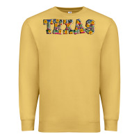 Antique Gold texas serape sunflower Premium Sweatshirt - AdoDesignShop