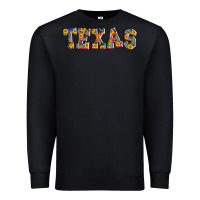Black texas serape sunflower Premium Sweatshirt - AdoDesignShop