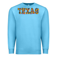 Ocean Blue texas serape sunflower Premium Sweatshirt - AdoDesignShop