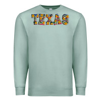 Seafoam texas serape sunflower Premium Sweatshirt - AdoDesignShop