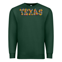 Sports Green texas serape sunflower Premium Sweatshirt - AdoDesignShop