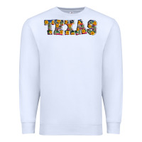 White texas serape sunflower Premium Sweatshirt - AdoDesignShop
