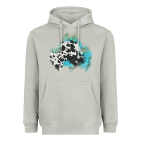 Moon Dust cowhide turquoise patch Heavyweight Hoodie - AdoDesignShop