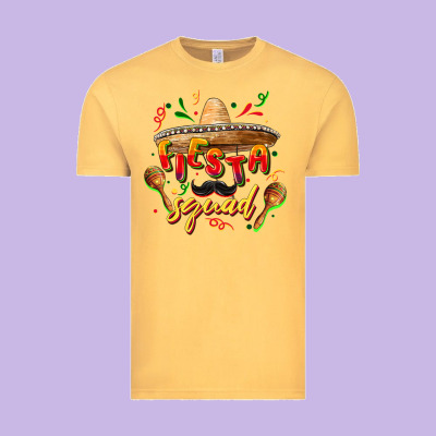 Fiesta Squad Vintage Tee Designed By Fadigitalartstudio