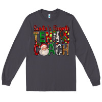 Smoke Santa's Favorite Tennis Coach For Christmas Long Sleeve Tee - FaDigitalArtStudio