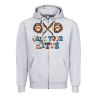 Heather Grey calm your mitts Zipper Hoodie - AdoDesignShop