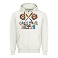 Oatmeal Heather calm your mitts Zipper Hoodie - AdoDesignShop