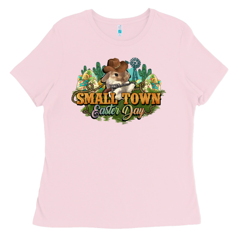Small Town Easter Day Ladies Tee by HowdyJamesFarm | Teevron