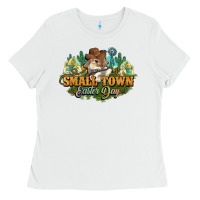 White Small town Easter Day Ladies Tee - HowdyJamesFarm