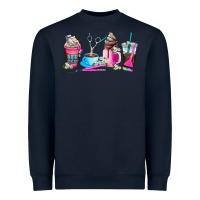 Navy hair stylist coffee cup Heavyweight Sweatshirt - AdoDesignShop