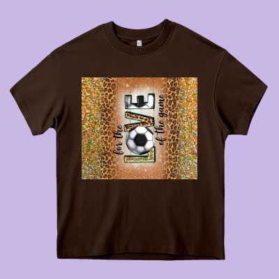 For The Love Of The Game With Soccer Tumbler Tbs Heavy Core Tee Designed By Tumblerdesignbyshophia