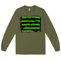 Army Green halloween with bat backround Long Sleeve Tee - RanaPortraitStore