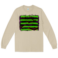 Mushroom halloween with bat backround Long Sleeve Tee - RanaPortraitStore