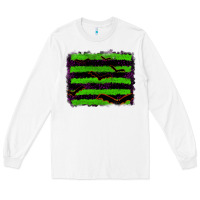 White halloween with bat backround Long Sleeve Tee - RanaPortraitStore