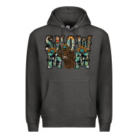 Charcoal Heather show mom highland cow Premium Hoodie - SublimationCraftShop