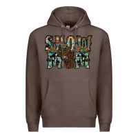 Coffee show mom highland cow Premium Hoodie - SublimationCraftShop