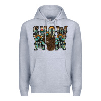Heather Grey show mom highland cow Premium Hoodie - SublimationCraftShop
