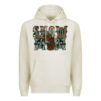 Oatmeal Heather show mom highland cow Premium Hoodie - SublimationCraftShop