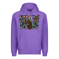 Purple show mom highland cow Premium Hoodie - SublimationCraftShop
