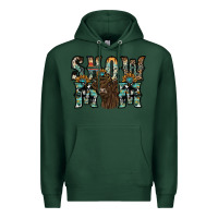Sports Green show mom highland cow Premium Hoodie - SublimationCraftShop
