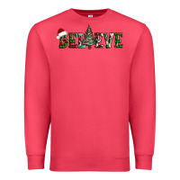 Cardinal believe Christmas tree Premium Sweatshirt - AdoDesignShop
