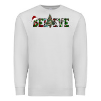 Dove Grey believe Christmas tree Premium Sweatshirt - AdoDesignShop