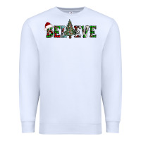 White believe Christmas tree Premium Sweatshirt - AdoDesignShop