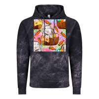 Cloud Black Easter Bunny With Hamper Seamless Pattern Vintage Hoodie - BundleAndBundleShop