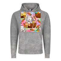 Cloud Rock Easter Bunny With Hamper Seamless Pattern Vintage Hoodie - BundleAndBundleShop