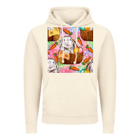 Vintage Artic Easter Bunny With Hamper Seamless Pattern Vintage Hoodie - BundleAndBundleShop
