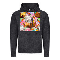 Vintage Black Easter Bunny With Hamper Seamless Pattern Vintage Hoodie - BundleAndBundleShop