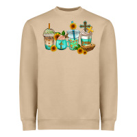 Mushroom jesus coffee cups Heavyweight Sweatshirt - AdoDesignShop
