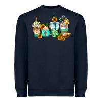 Navy jesus coffee cups Heavyweight Sweatshirt - AdoDesignShop
