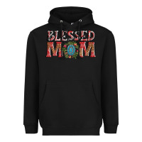 Black blessed mom christmas Heavyweight Hoodie - AdoDesignShop