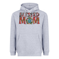Heather Grey blessed mom christmas Heavyweight Hoodie - AdoDesignShop