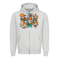 Dove Grey ekg tech fall Zipper Hoodie - AdoDesignShop